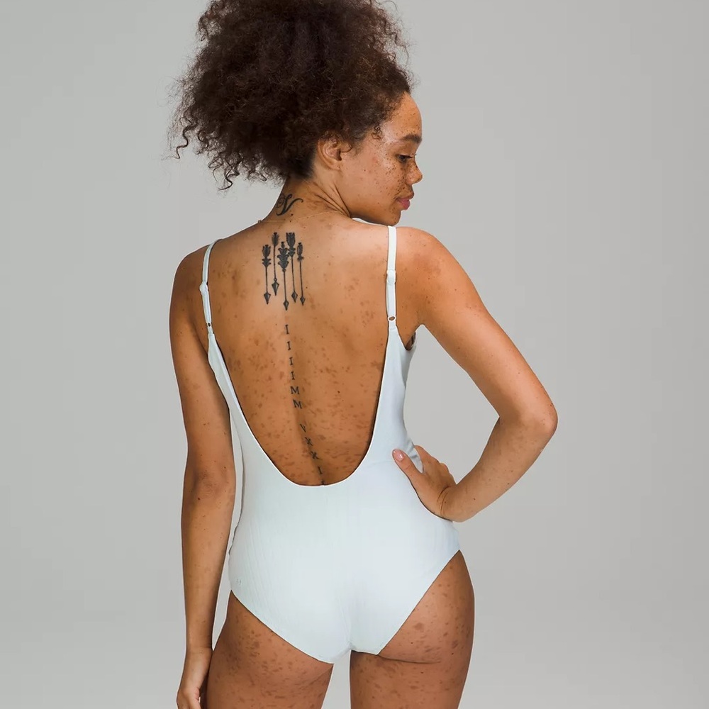 Brand new Lululemon white bathing suit